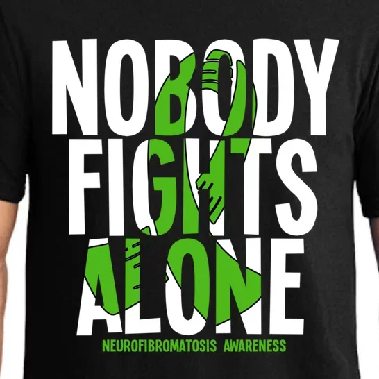 Nobody Fights Alone Neurofibromatosis Awareness Gift Pajama Set