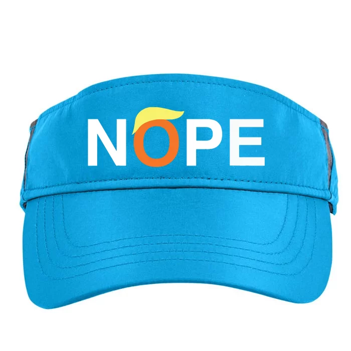 Nope Funny Antitrump Adult Drive Performance Visor