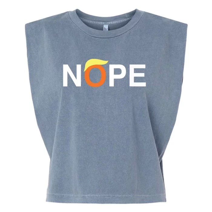 Nope Funny Antitrump Garment-Dyed Women's Muscle Tee