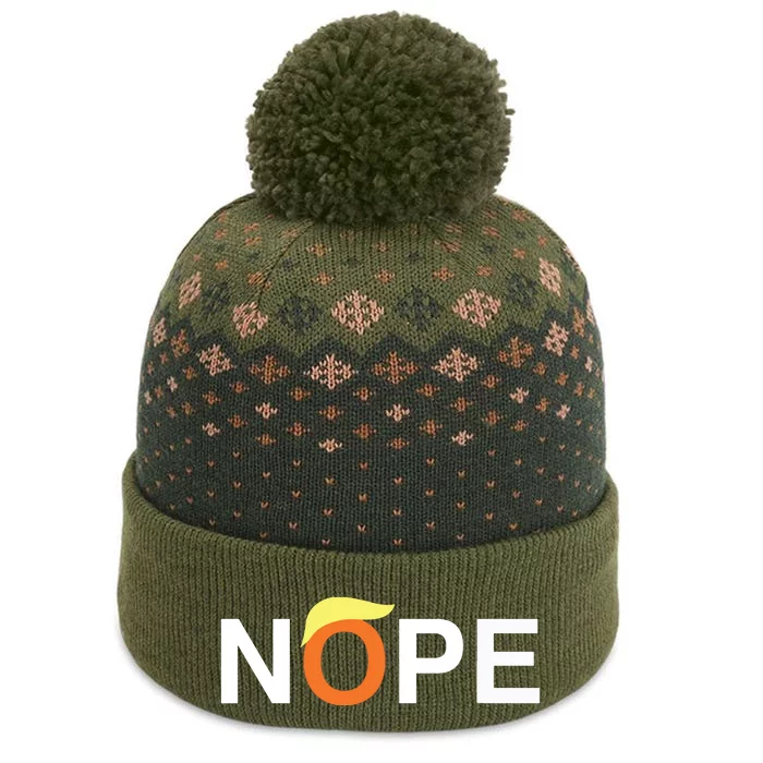 Nope Funny Antitrump The Baniff Cuffed Pom Beanie