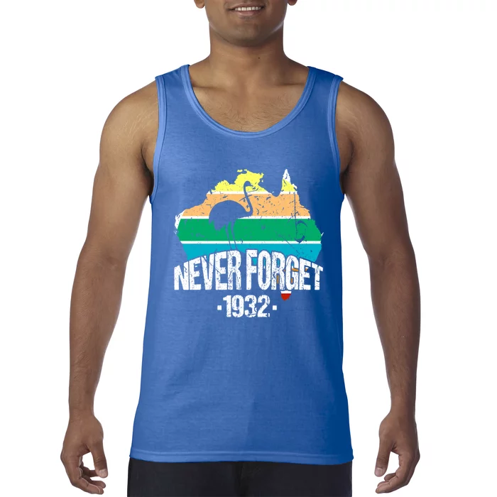 Never Forget Australia Emu War 1932 Australian History Cool Gift Tank Top