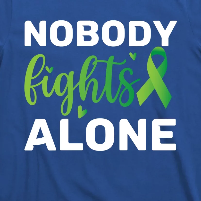 Nobody Fights Alone Tal Health Awareness Gift T-Shirt