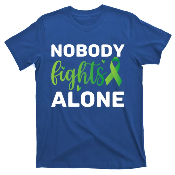 Nobody Fights Alone Tal Health Awareness Gift T-Shirt