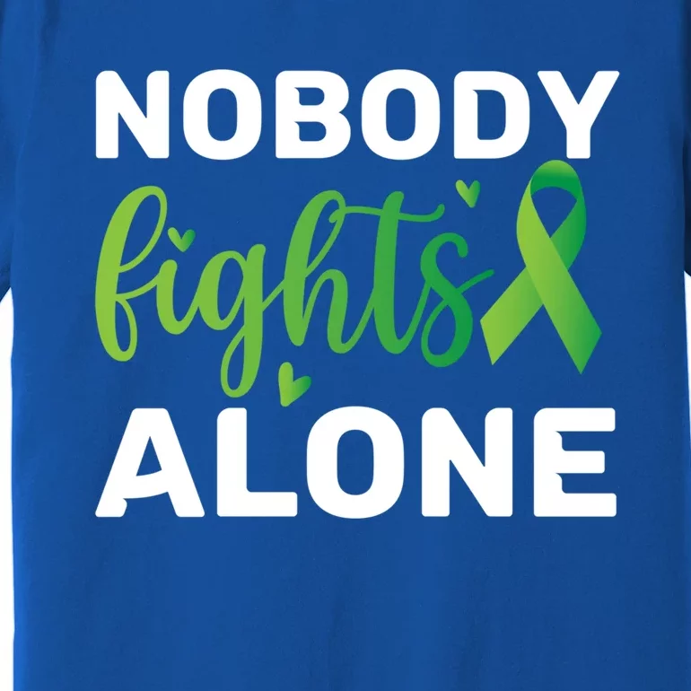 Nobody Fights Alone Tal Health Awareness Gift Premium T-Shirt