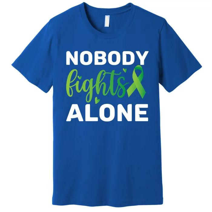 Nobody Fights Alone Tal Health Awareness Gift Premium T-Shirt