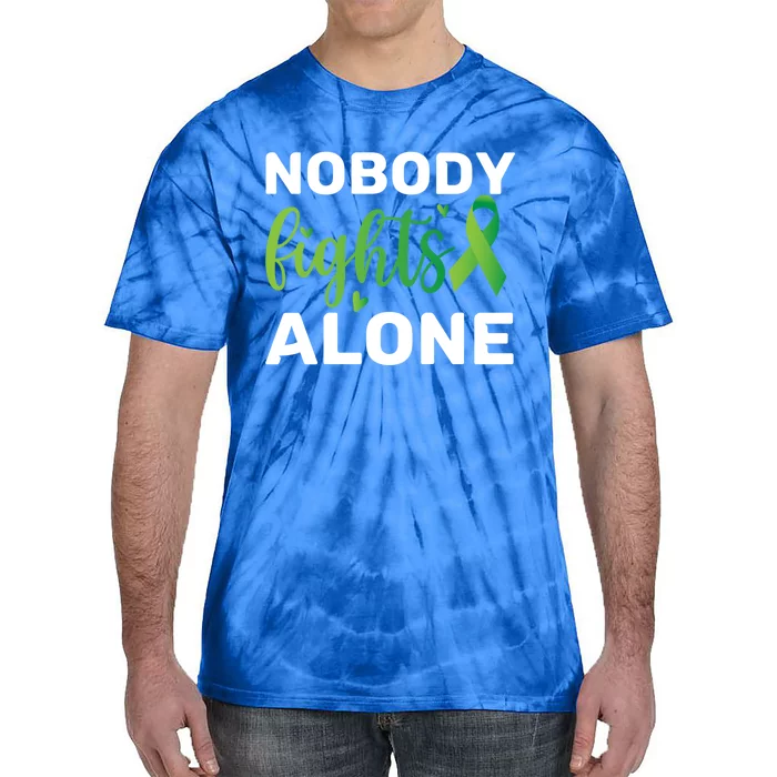 Nobody Fights Alone Tal Health Awareness Gift Tie-Dye T-Shirt