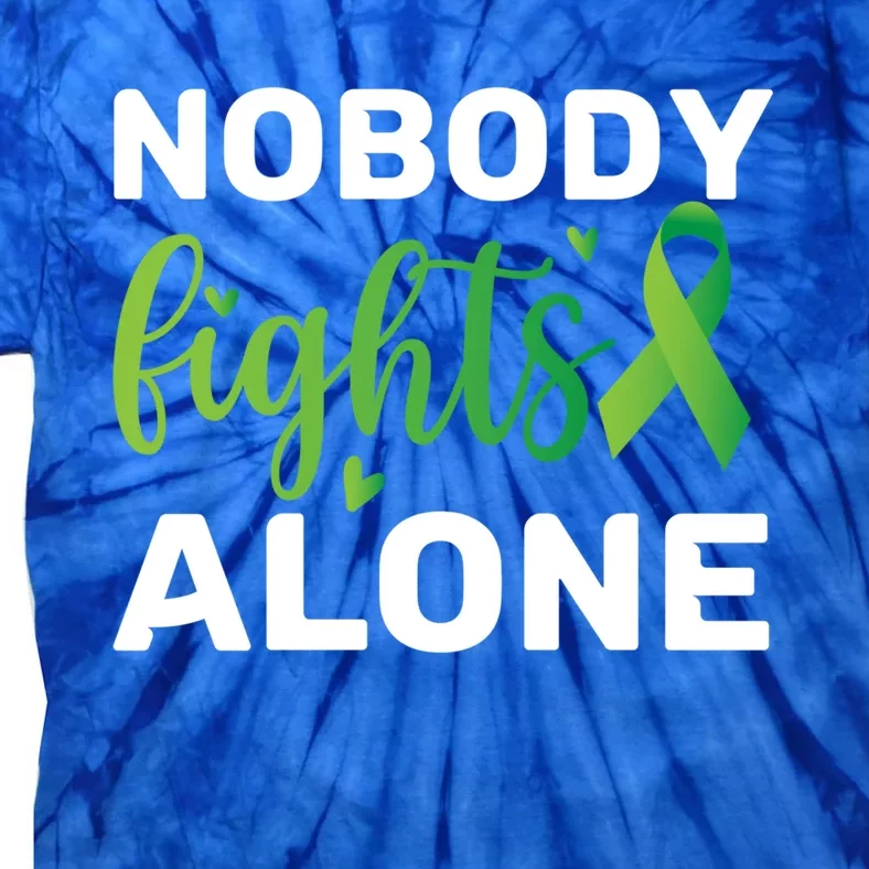 Nobody Fights Alone Tal Health Awareness Gift Tie-Dye T-Shirt