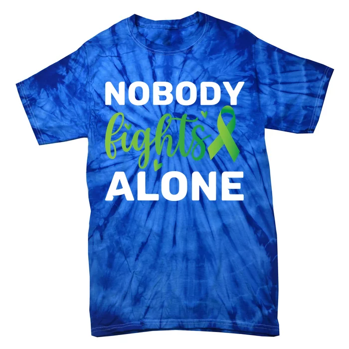 Nobody Fights Alone Tal Health Awareness Gift Tie-Dye T-Shirt