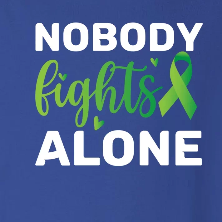 Nobody Fights Alone Tal Health Awareness Gift Toddler Long Sleeve Shirt