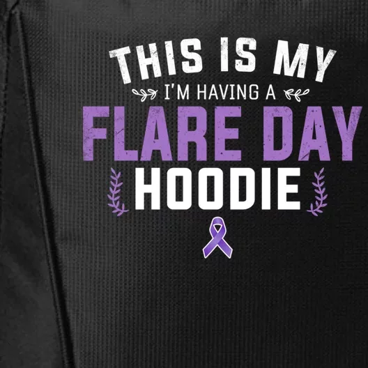 Novelty Fibro Awareness And Fibromyalgia This Is My Flare Day Cute Gift City Backpack