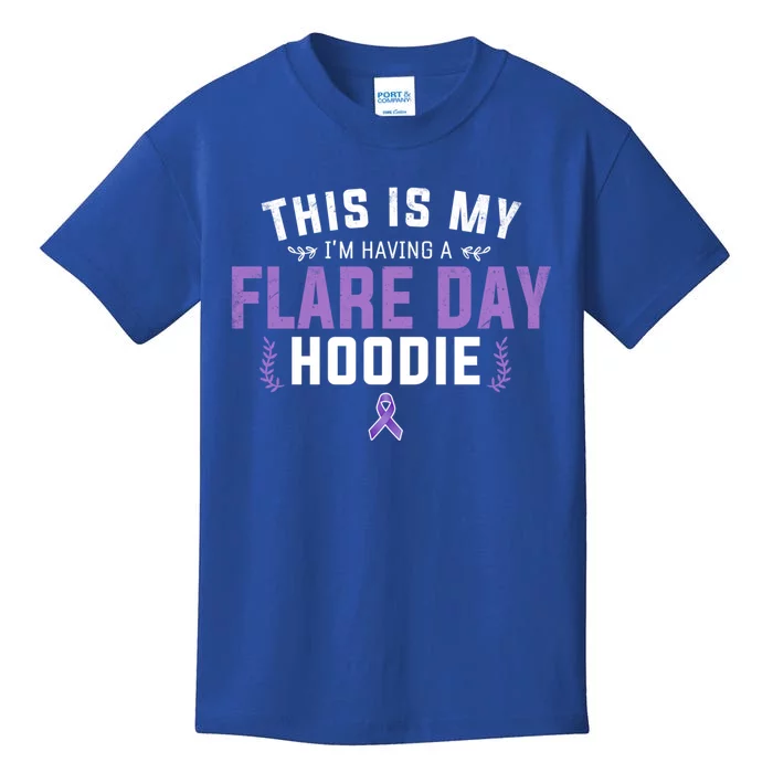 Novelty Fibro Awareness And Fibromyalgia This Is My Flare Day Cute Gift Kids T-Shirt