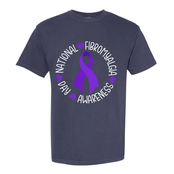 National Fibromyalgia Awareness Day Costume Ribbon Gift Garment-Dyed Heavyweight T-Shirt