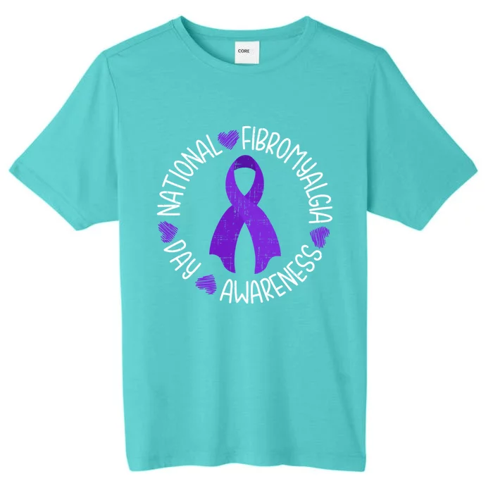 National Fibromyalgia Awareness Day Costume Ribbon Gift ChromaSoft Performance T-Shirt