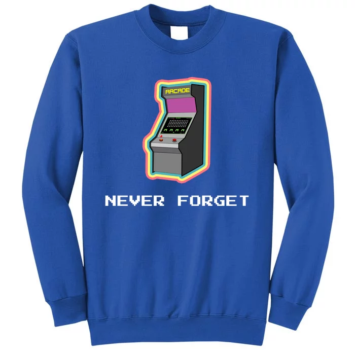 Never Forget Arcade Games Vintage Retro Gaming Gamer Cute Gift Sweatshirt