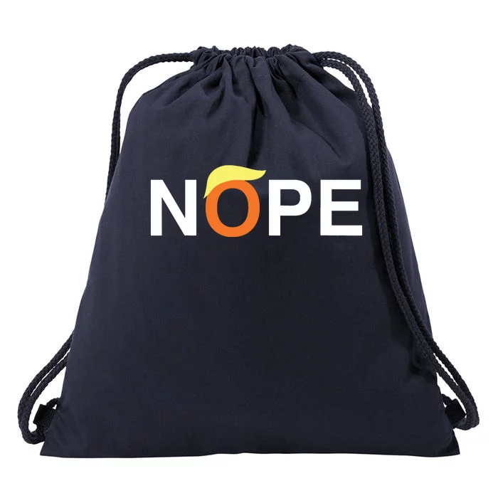 Nope Funny Antitrump Drawstring Bag