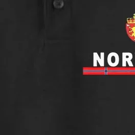 Norwaynorwegian Flag And Emblem Dry Zone Grid Performance Polo