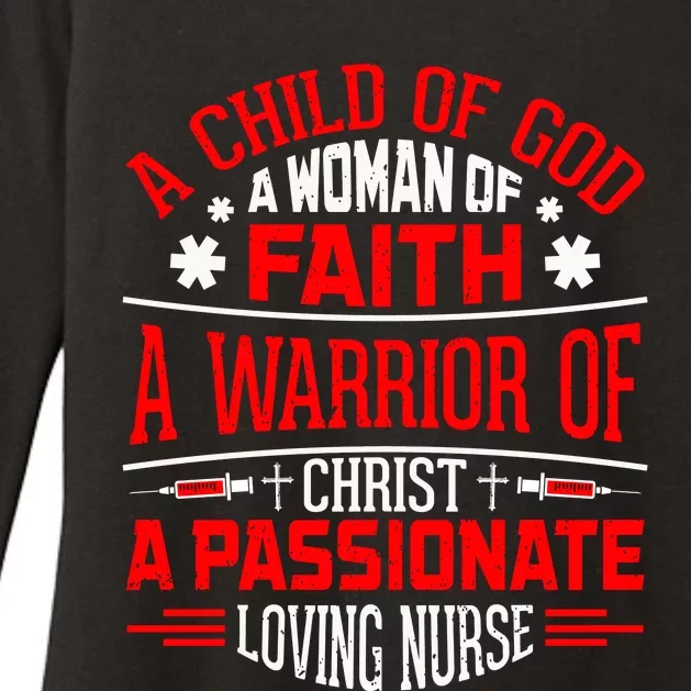 Nurse Faith And Passion Graphic Womens CVC Long Sleeve Shirt