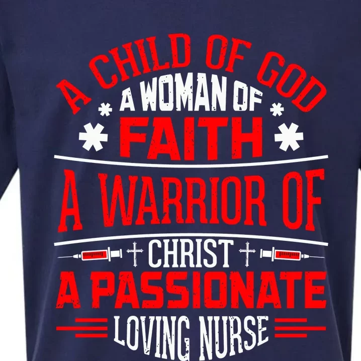 Nurse Faith And Passion Graphic Sueded Cloud Jersey T-Shirt