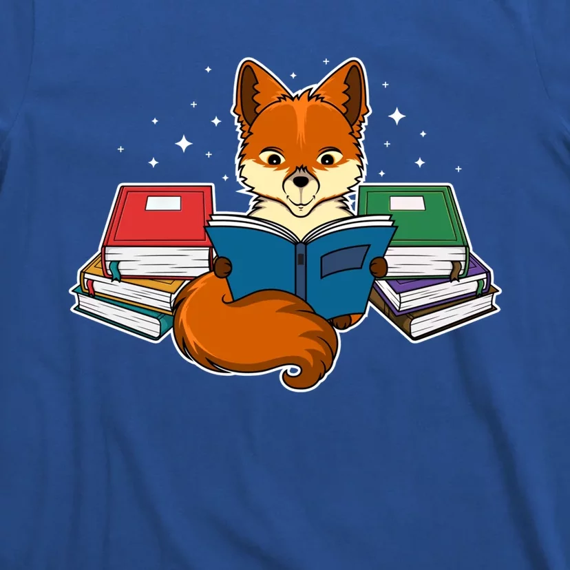 Nerdy Fox Book Funny Animal Lover Furry Gift T-Shirt