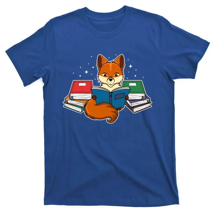 Nerdy Fox Book Funny Animal Lover Furry Gift T-Shirt