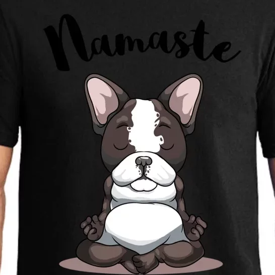 Namaste French Bulldog Yoga Design Dog Lover Frenchie Yoga Gift Pajama Set