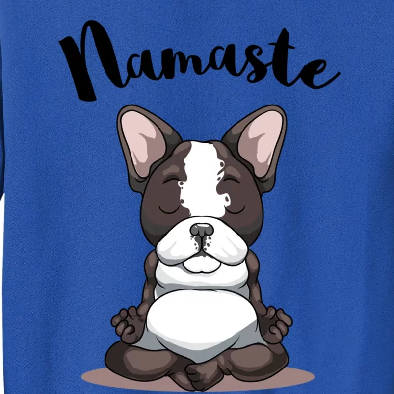 Namaste French Bulldog Yoga Design Dog Lover Frenchie Yoga Gift Sweatshirt