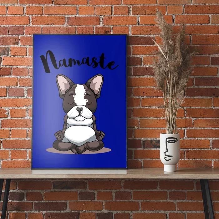 Namaste French Bulldog Yoga Design Dog Lover Frenchie Yoga Gift Poster