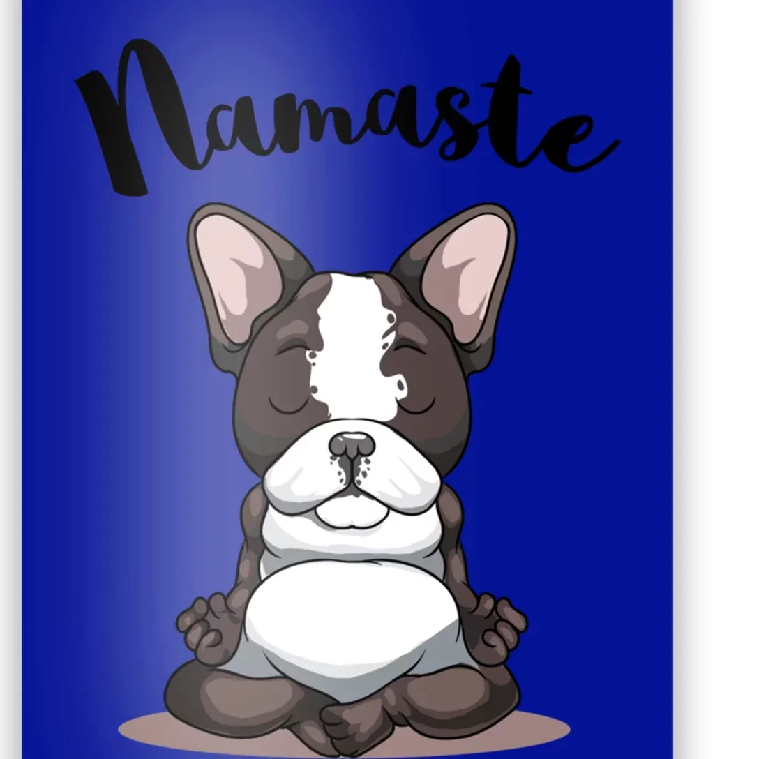 Namaste French Bulldog Yoga Design Dog Lover Frenchie Yoga Gift Poster