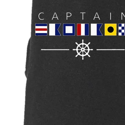 NAUTICAL FLAG BOAT CAPTAIN Doggie 3-End Fleece Hoodie