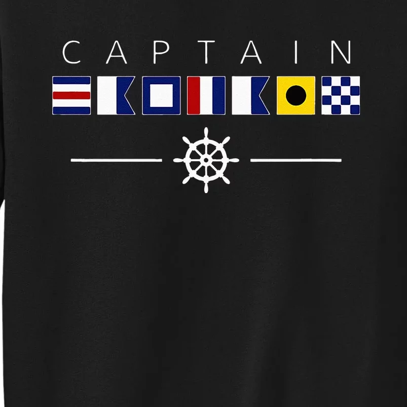 NAUTICAL FLAG BOAT CAPTAIN Sweatshirt