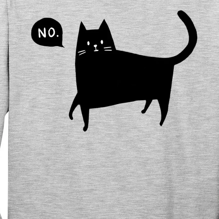 No Funny Black Cat Tall Long Sleeve T-Shirt