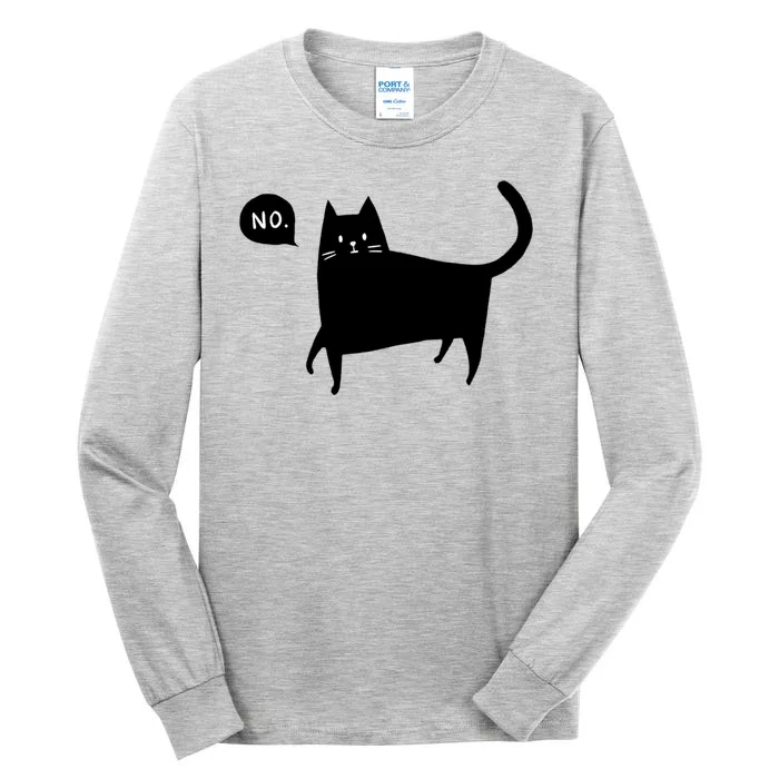 No Funny Black Cat Tall Long Sleeve T-Shirt