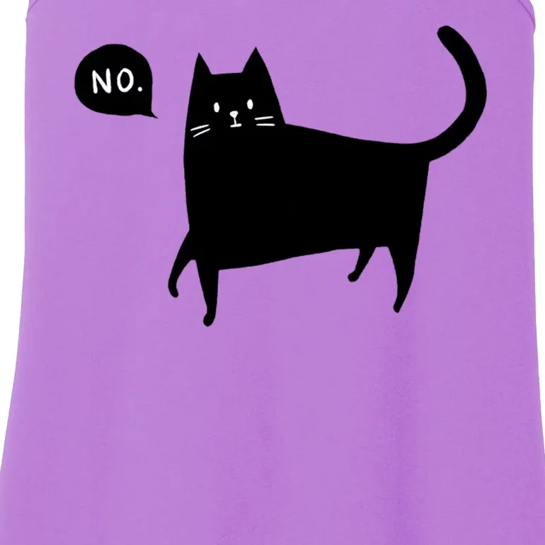 No Funny Black Cat Ladies Essential Tank