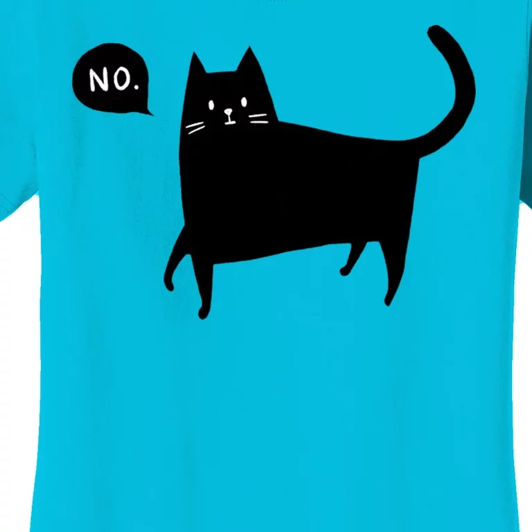 No Funny Black Cat Women's T-Shirt