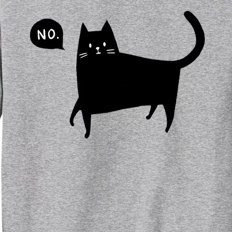 No Funny Black Cat Sweatshirt