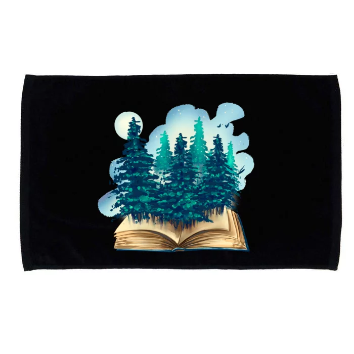 Nature Forest Book Microfiber Hand Towel