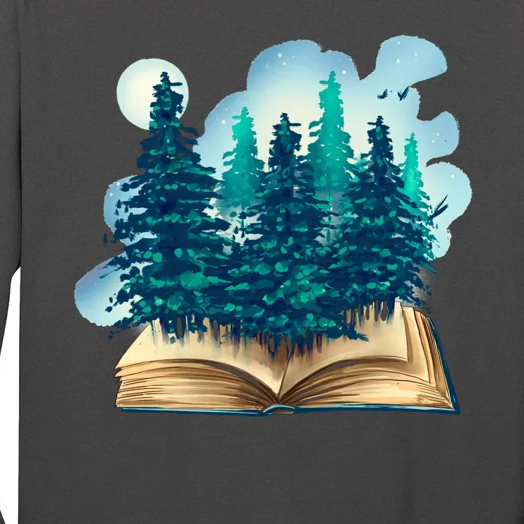 Nature Forest Book Tall Long Sleeve T-Shirt