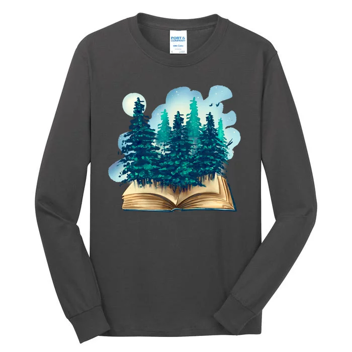 Nature Forest Book Tall Long Sleeve T-Shirt