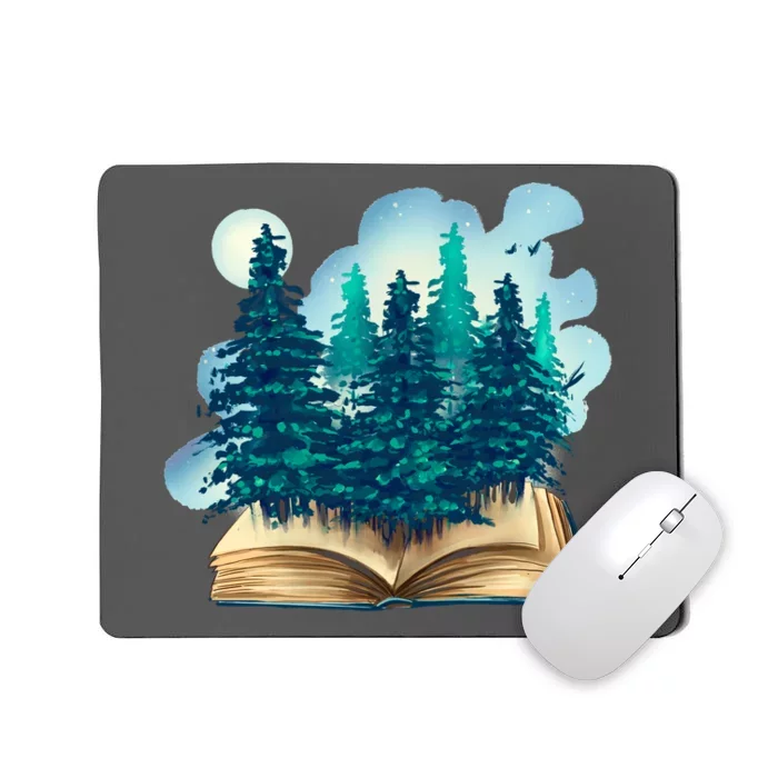 Nature Forest Book Mousepad