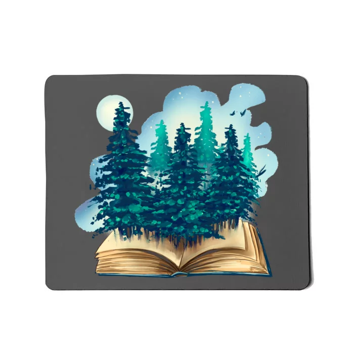 Nature Forest Book Mousepad