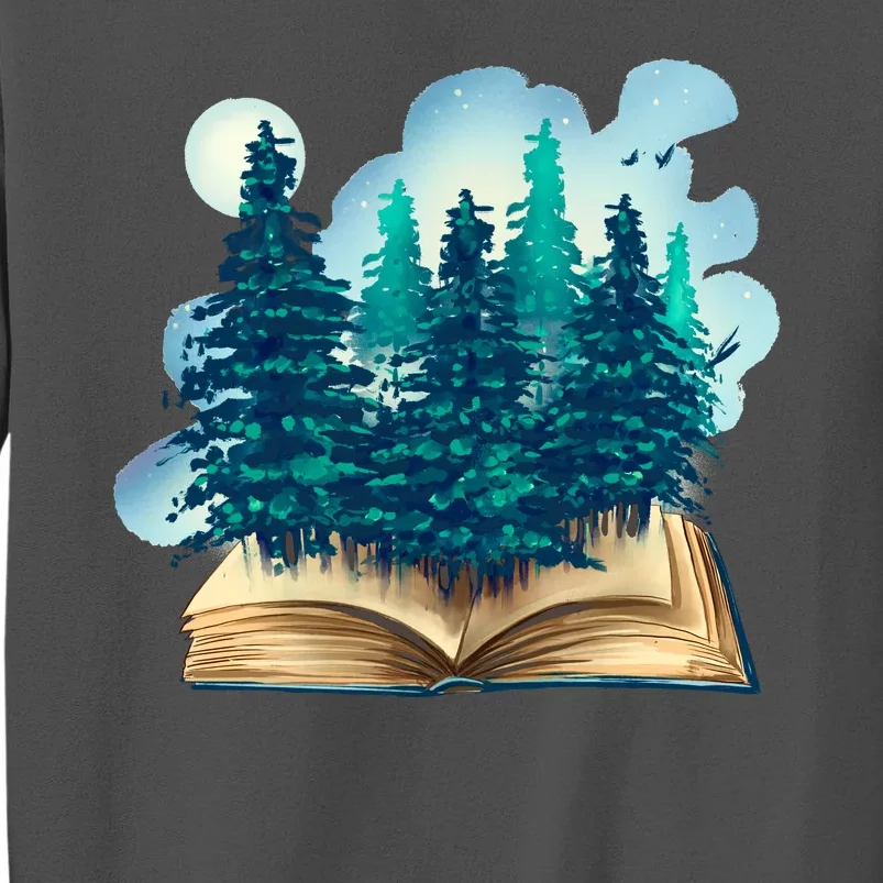 Nature Forest Book Tall Sweatshirt