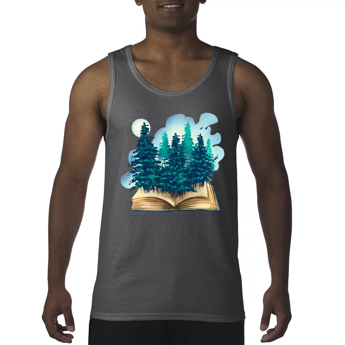 Nature Forest Book Tank Top