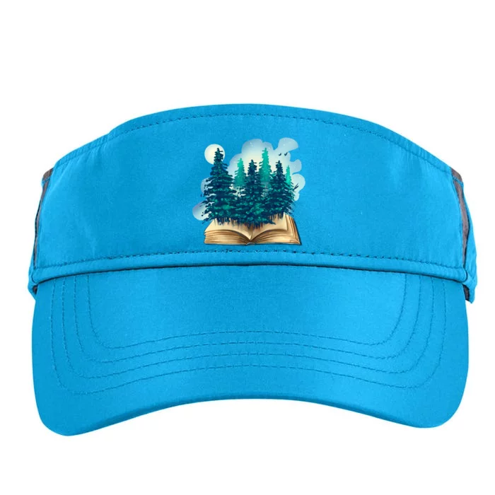 Nature Forest Book Adult Drive Performance Visor