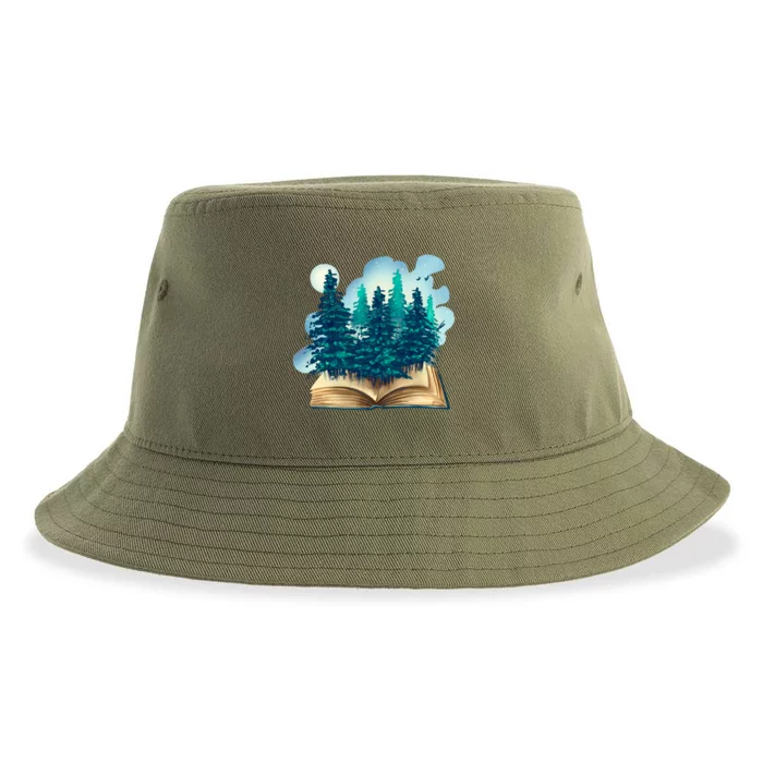 Nature Forest Book Sustainable Bucket Hat