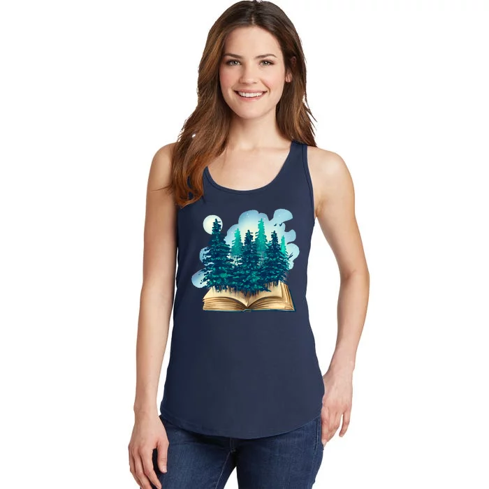 Nature Forest Book Ladies Essential Tank