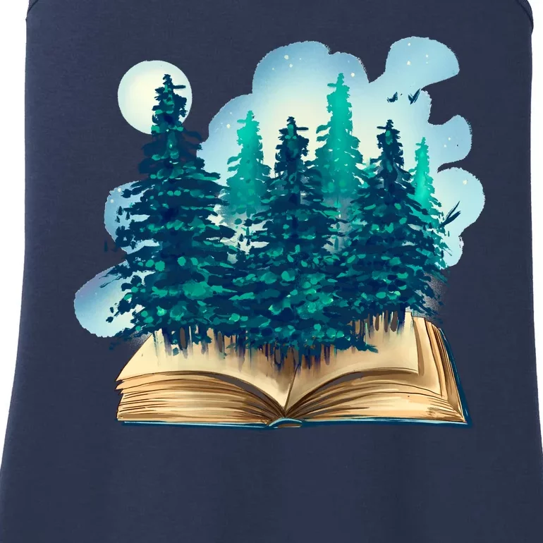 Nature Forest Book Ladies Essential Tank