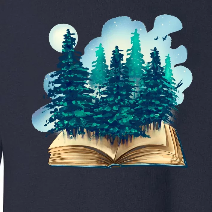 Nature Forest Book Toddler Sweatshirt