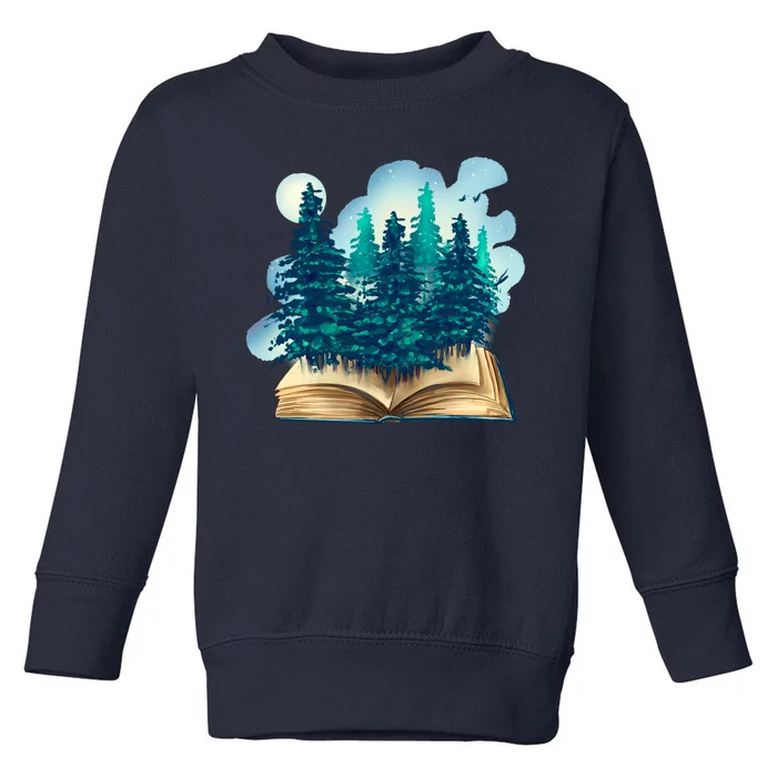 Nature Forest Book Toddler Sweatshirt