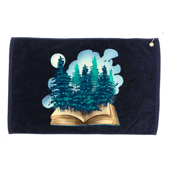 Nature Forest Book Grommeted Golf Towel