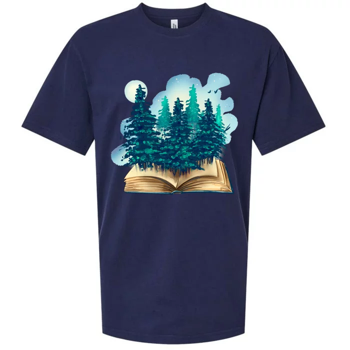 Nature Forest Book Sueded Cloud Jersey T-Shirt